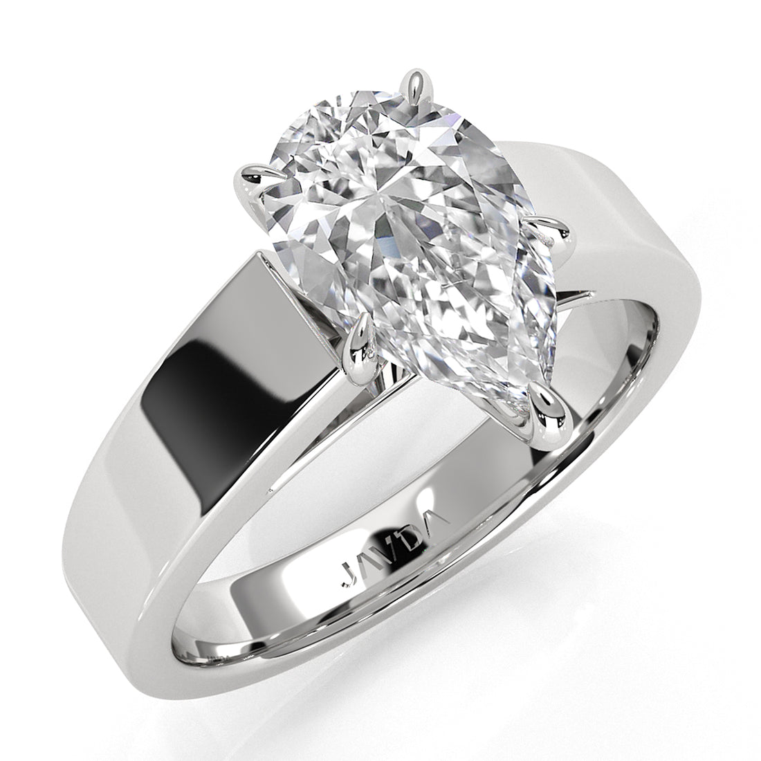 IGI Certified Lab Grown Diamond Cathedral Style Engagement Ring 6g Solitaire Setting 4.5mm 1.00 Ctw.