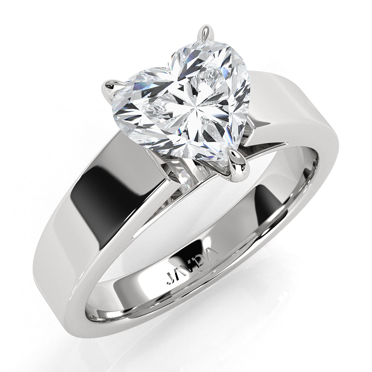 IGI Certified Lab Grown Diamond Cathedral Style Engagement Ring 6g Solitaire Setting 4.5mm 1.00 Ctw.