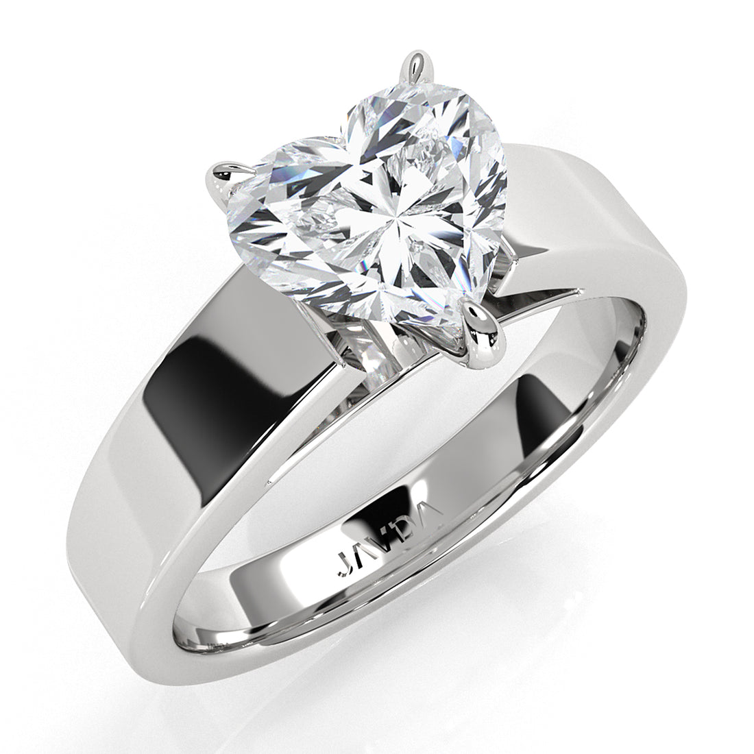 IGI Certified Lab Grown Diamond Cathedral Style Engagement Ring 6g Solitaire Setting 4.5mm 1.00 Ctw.