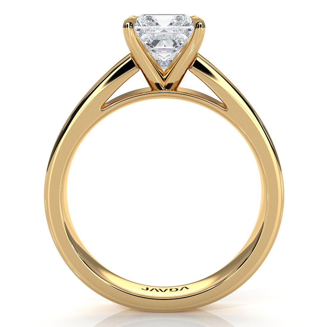IGI Certified Lab Grown Diamond Cathedral Style Engagement Ring 6g Solitaire Setting 4.5mm 1.00 Ctw.