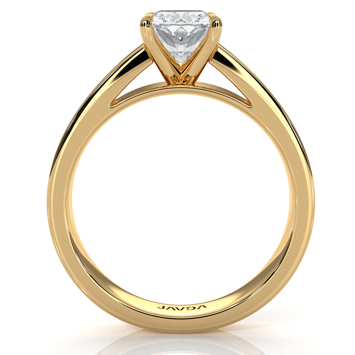 IGI Certified Lab Grown Diamond Cathedral Style Engagement Ring 6g Solitaire Setting 4.5mm 1.00 Ctw.
