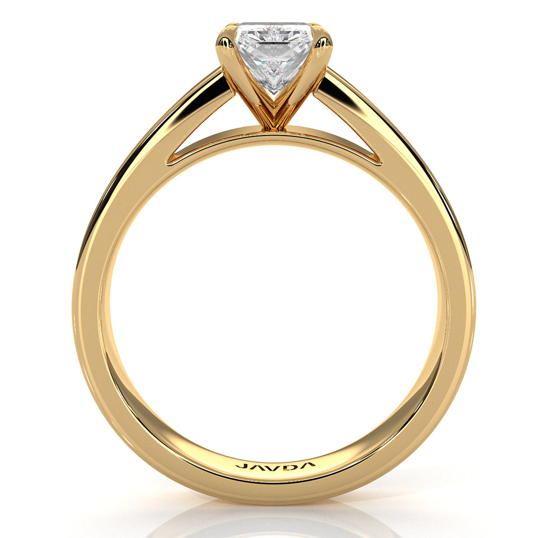 IGI Certified Lab Grown Diamond Cathedral Style Engagement Ring 6g Solitaire Setting 4.5mm 1.00 Ctw.