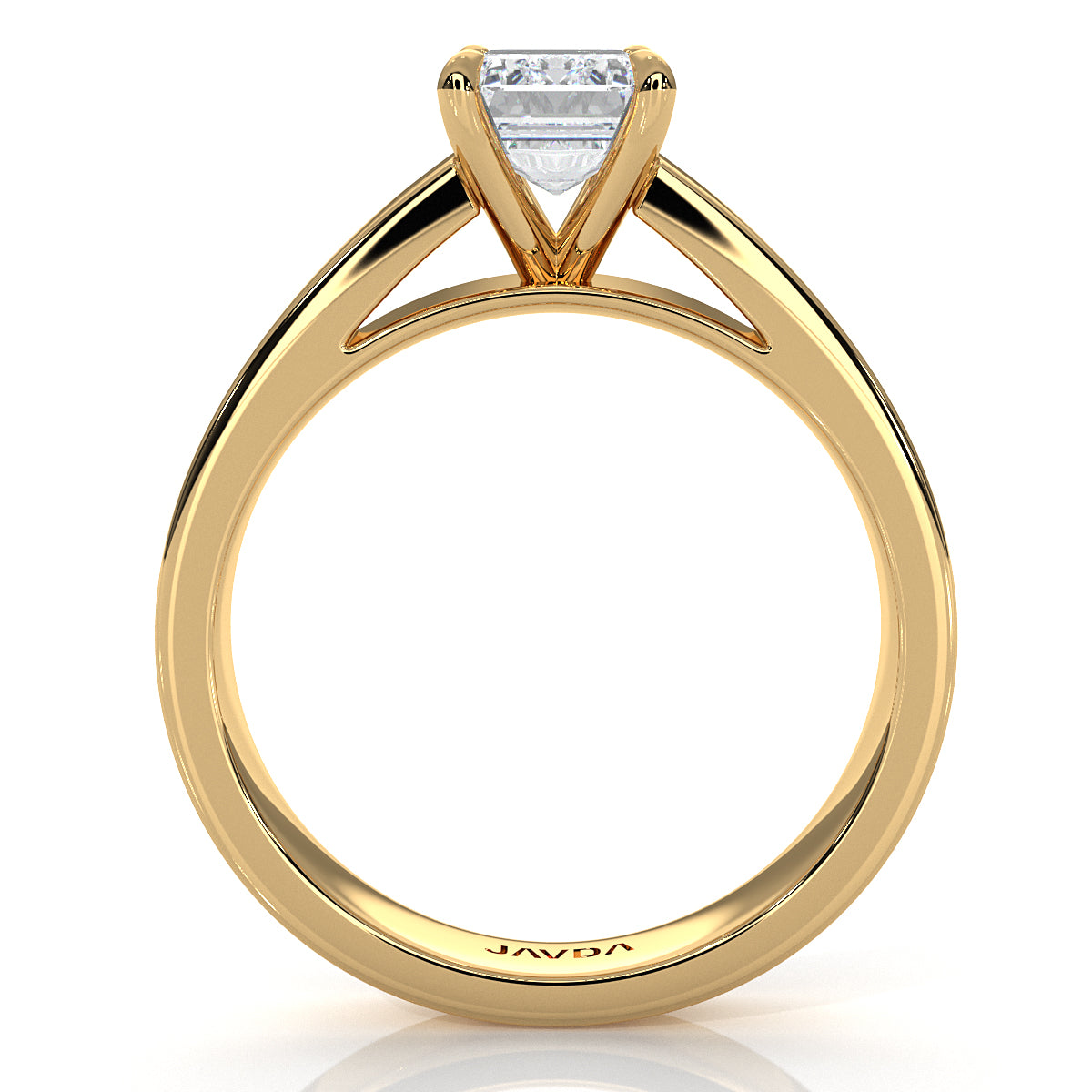 IGI Certified Lab Grown Diamond Cathedral Style Engagement Ring 6g Solitaire Setting 4.5mm 1.00 Ctw.