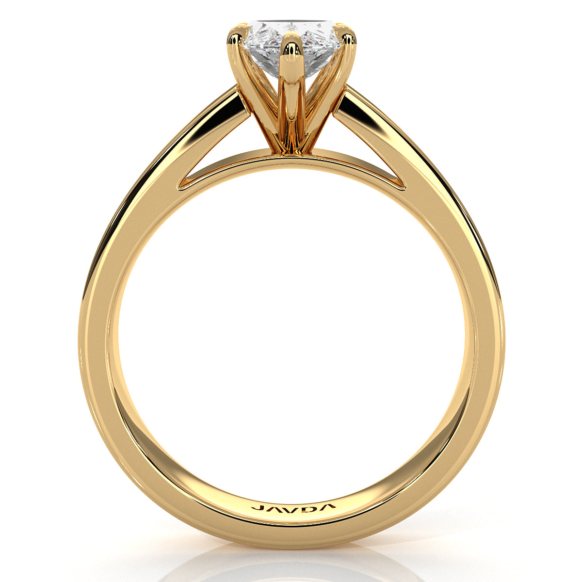 IGI Certified Lab Grown Diamond Cathedral Style Engagement Ring 6g Solitaire Setting 4.5mm 1.00 Ctw.