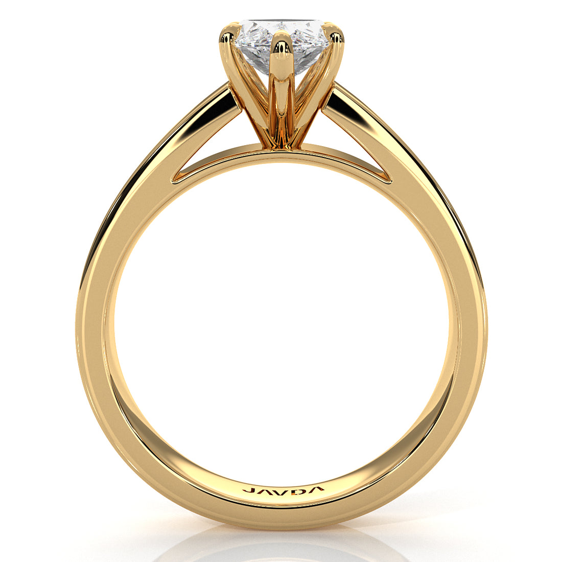IGI Certified Lab Grown Diamond Cathedral Style Engagement Ring 6g Solitaire Setting 4.5mm 1.00 Ctw.