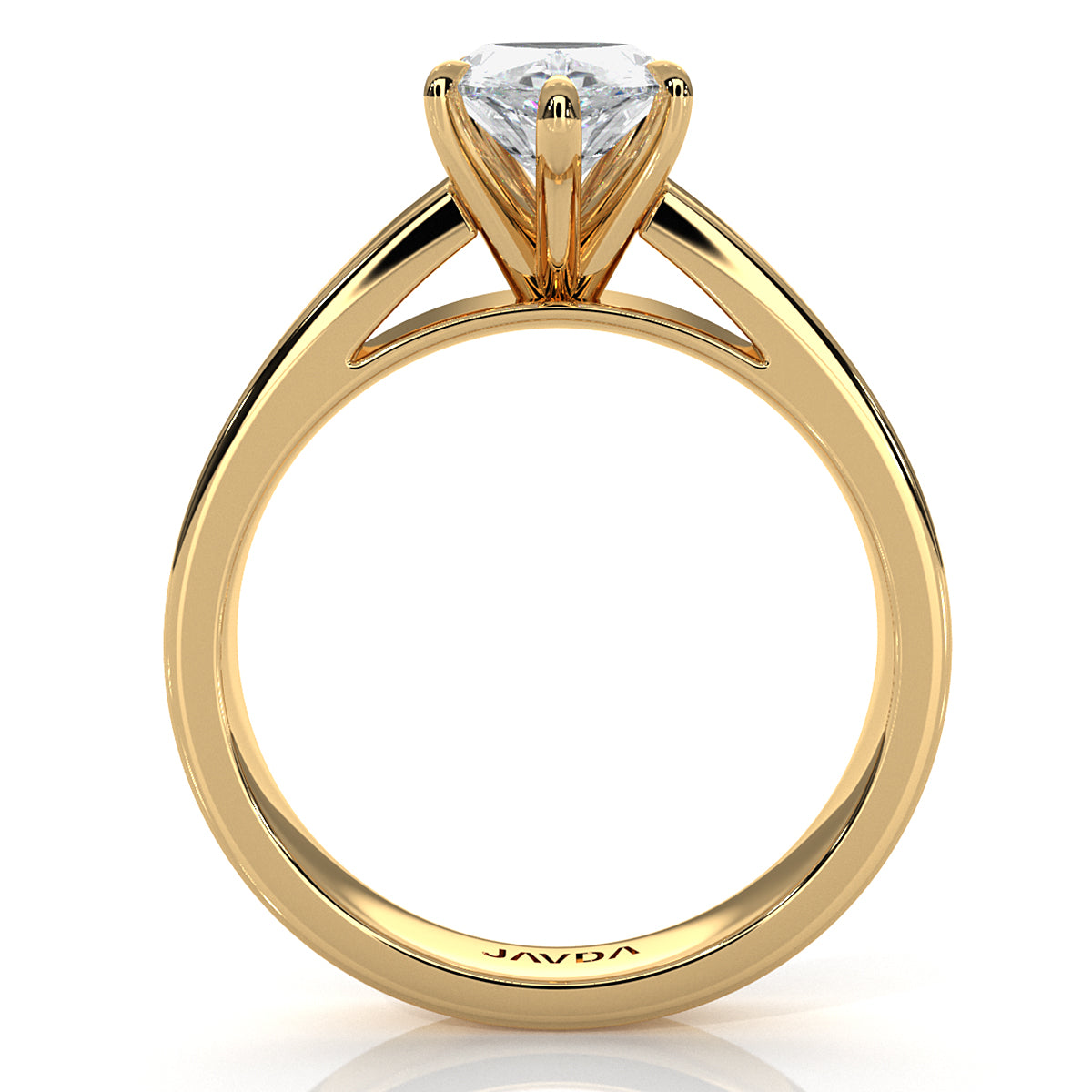 IGI Certified Lab Grown Diamond Cathedral Style Engagement Ring 6g Solitaire Setting 4.5mm 1.00 Ctw.