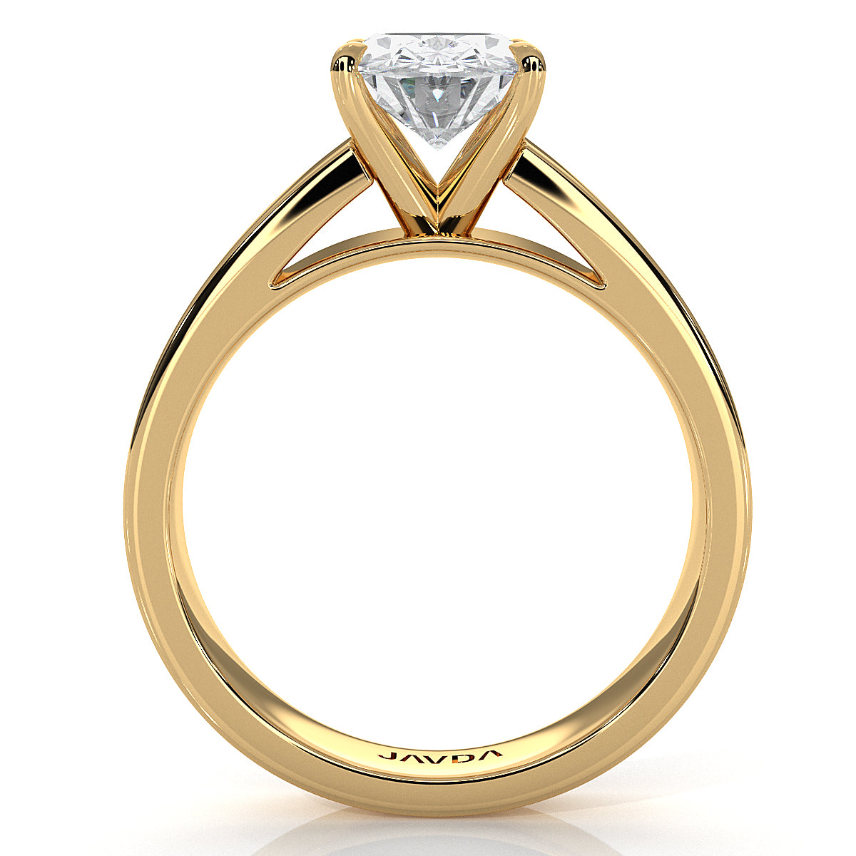 IGI Certified Lab Grown Diamond Cathedral Style Engagement Ring 6g Solitaire Setting 4.5mm 1.00 Ctw.