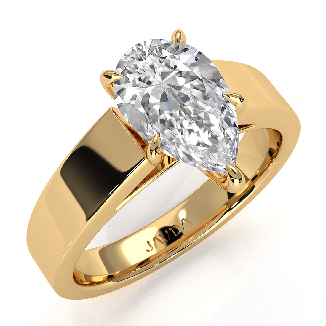 IGI Certified Lab Grown Diamond Cathedral Style Engagement Ring 6g Solitaire Setting 4.5mm 1.00 Ctw.