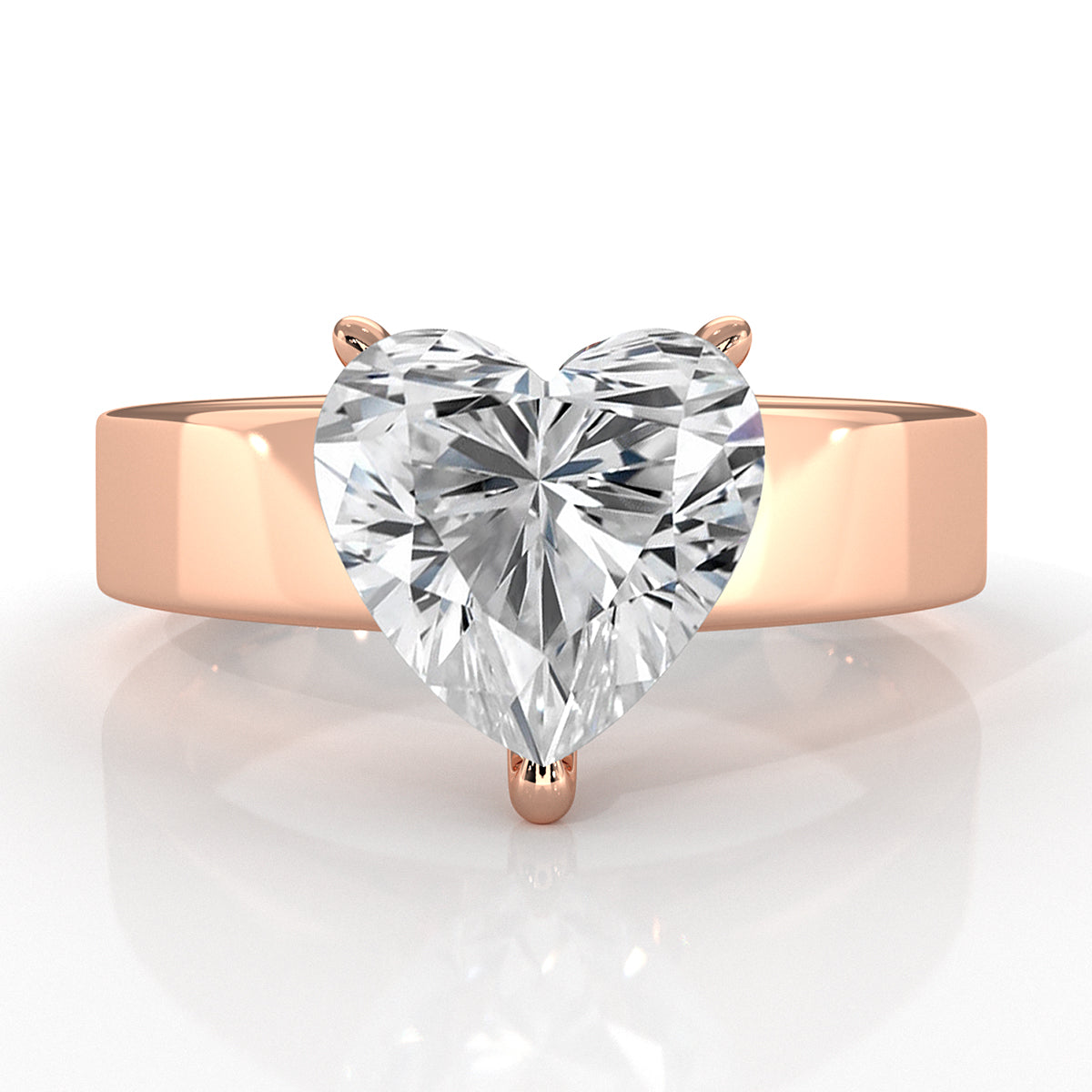 7gm 5.5m Cathedral Style Prong Set Lab Grown Diamond Engagement Solitaire Ring IGI Certified 1.00 Ctw.