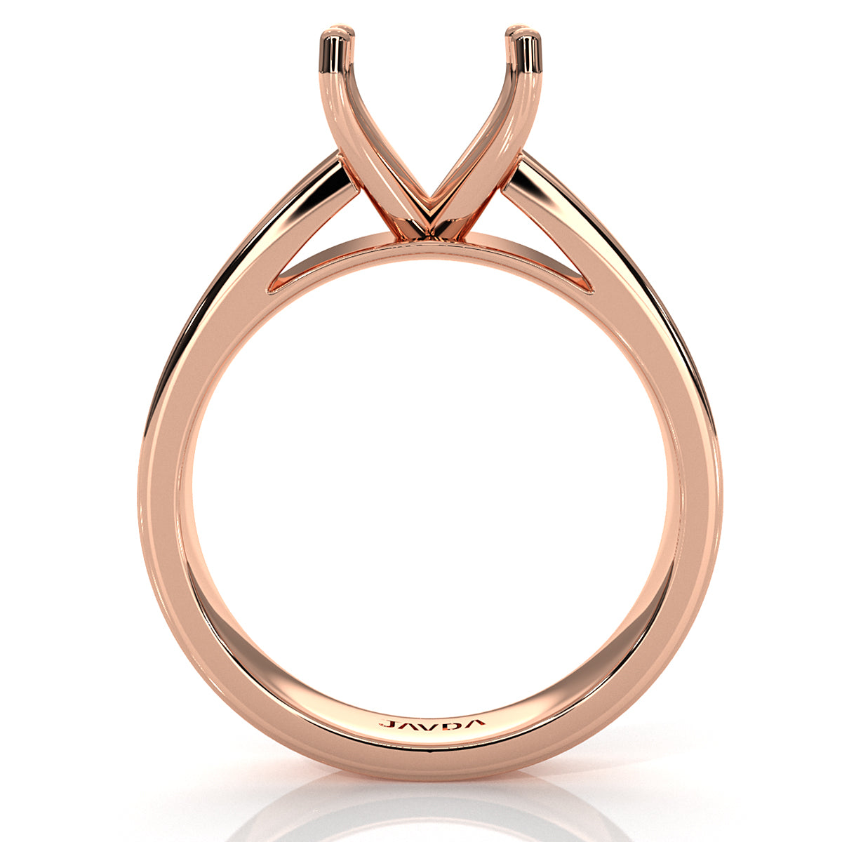 7gm 5.5m Cathedral Style Semi Mount Engagement Solitaire Ring