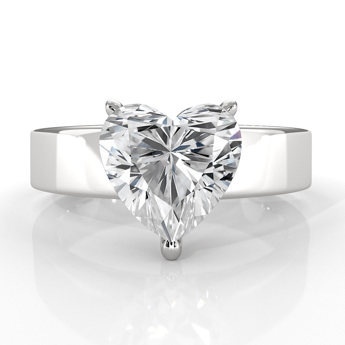 7gm 5.5m Cathedral Style Prong Set Lab Grown Diamond Engagement Solitaire Ring IGI Certified 1.00 Ctw.