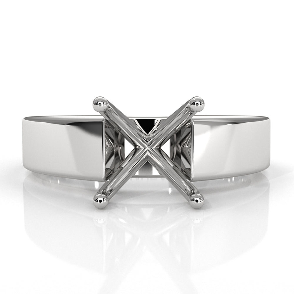 7gm 5.5m Cathedral Style Semi Mount Engagement Solitaire Ring