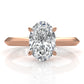 3g 2.2mm Claw Prong Solitaire Style Lab Grown Diamond Engagement Ring IGI Certified 1.00 Ctw.