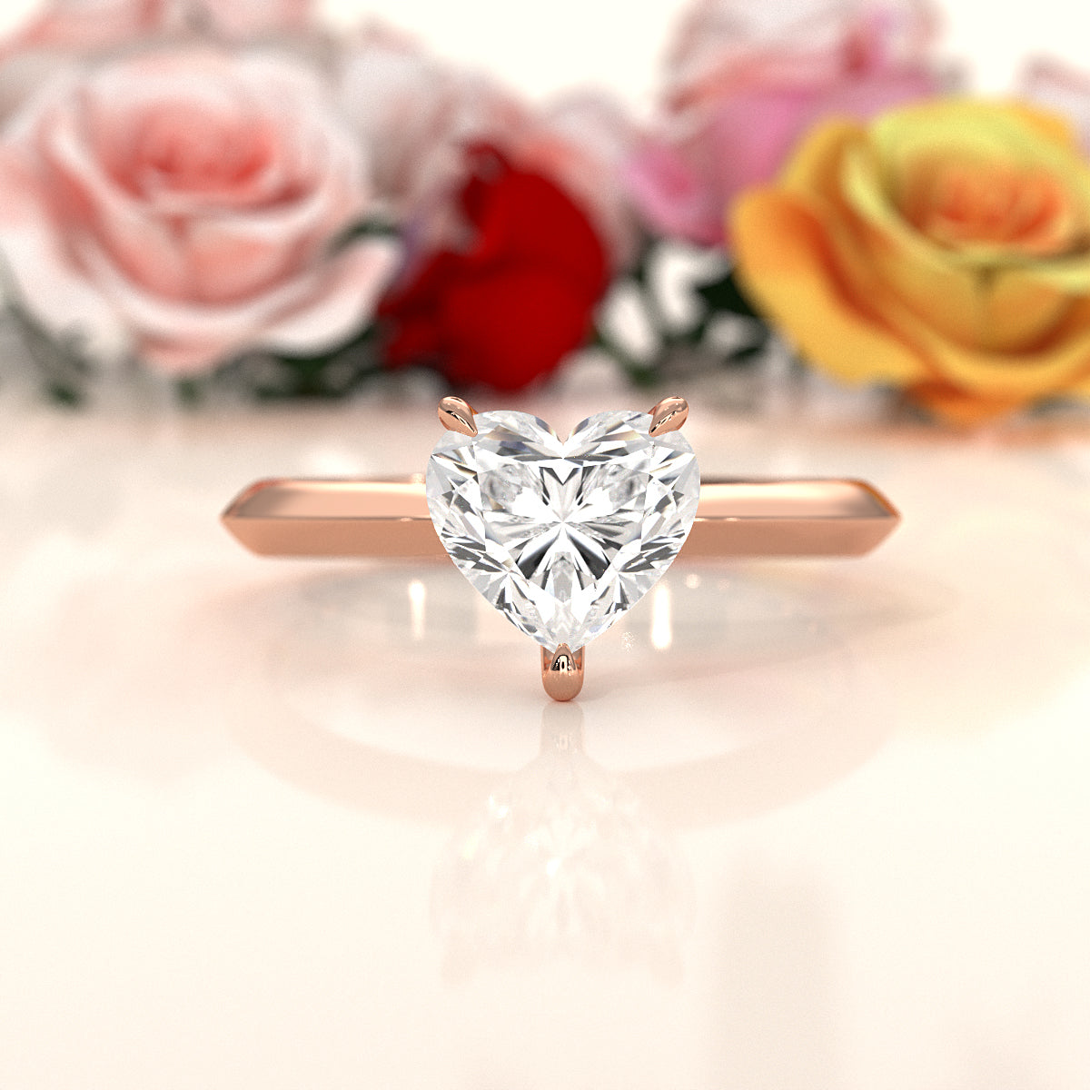 3g 2.2mm Claw Prong Solitaire Style Lab Grown Diamond Engagement Ring IGI Certified 1.00 Ctw.