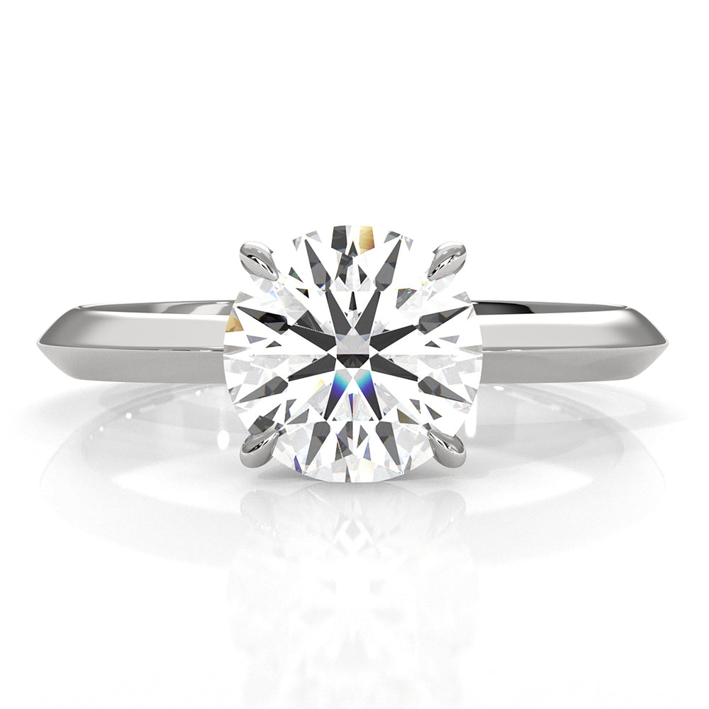 3g 2.2mm Claw Prong Solitaire Style Lab Grown Diamond Engagement Ring IGI Certified 1.00 Ctw.