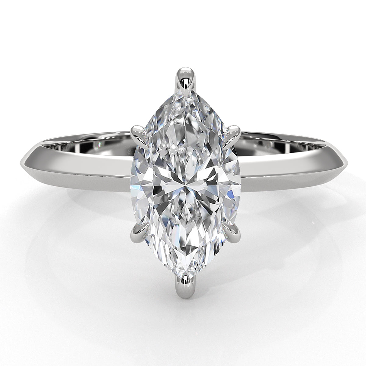 3g 2.2mm Claw Prong Solitaire Style Lab Grown Diamond Engagement Ring IGI Certified 1.00 Ctw.
