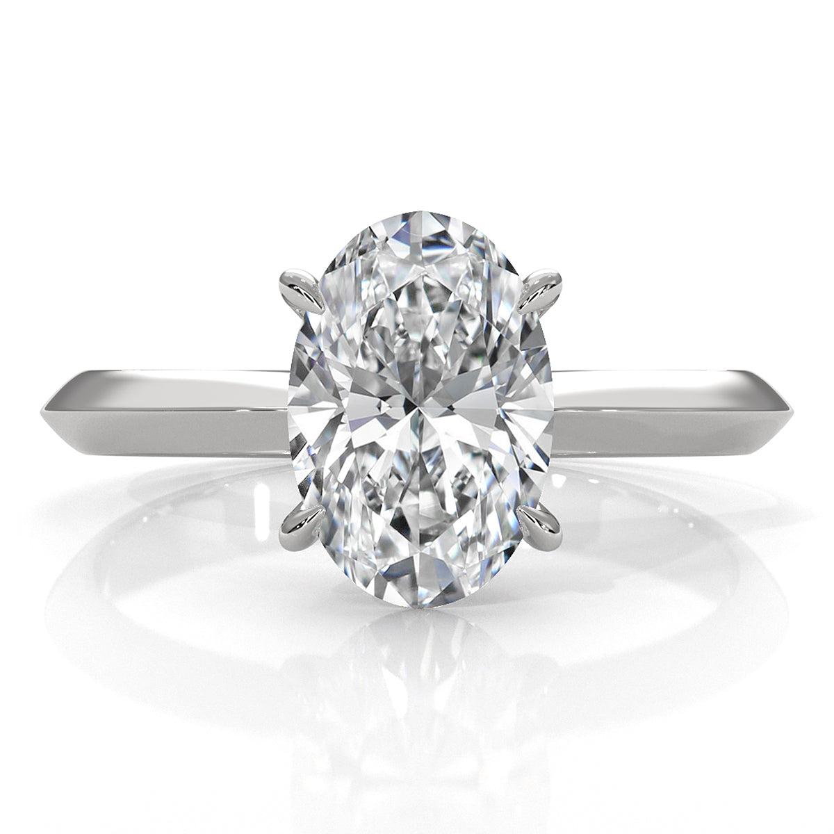 3g 2.2mm Claw Prong Solitaire Style Lab Grown Diamond Engagement Ring IGI Certified 1.00 Ctw.