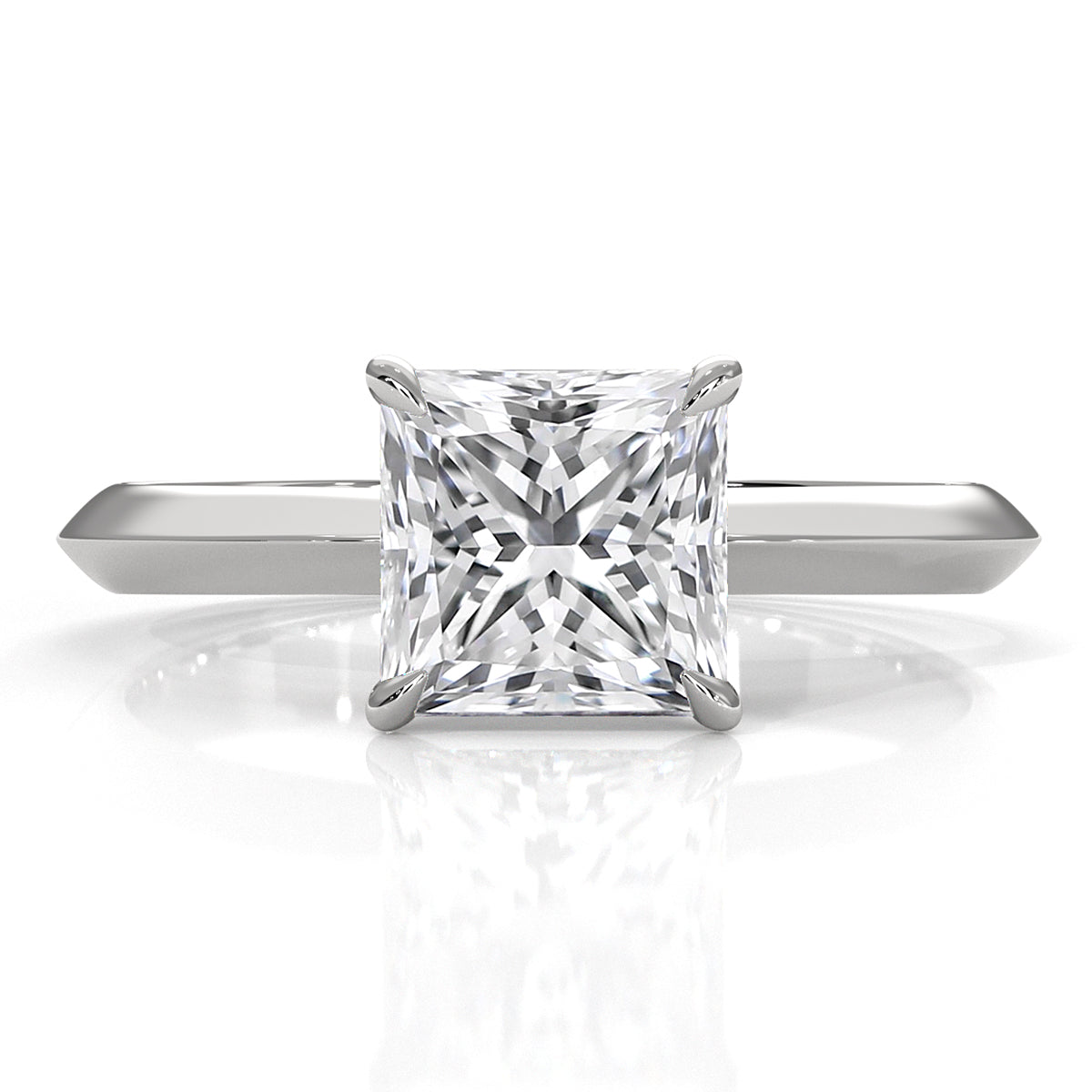 3g 2.2mm Claw Prong Solitaire Style Lab Grown Diamond Engagement Ring IGI Certified 1.00 Ctw.