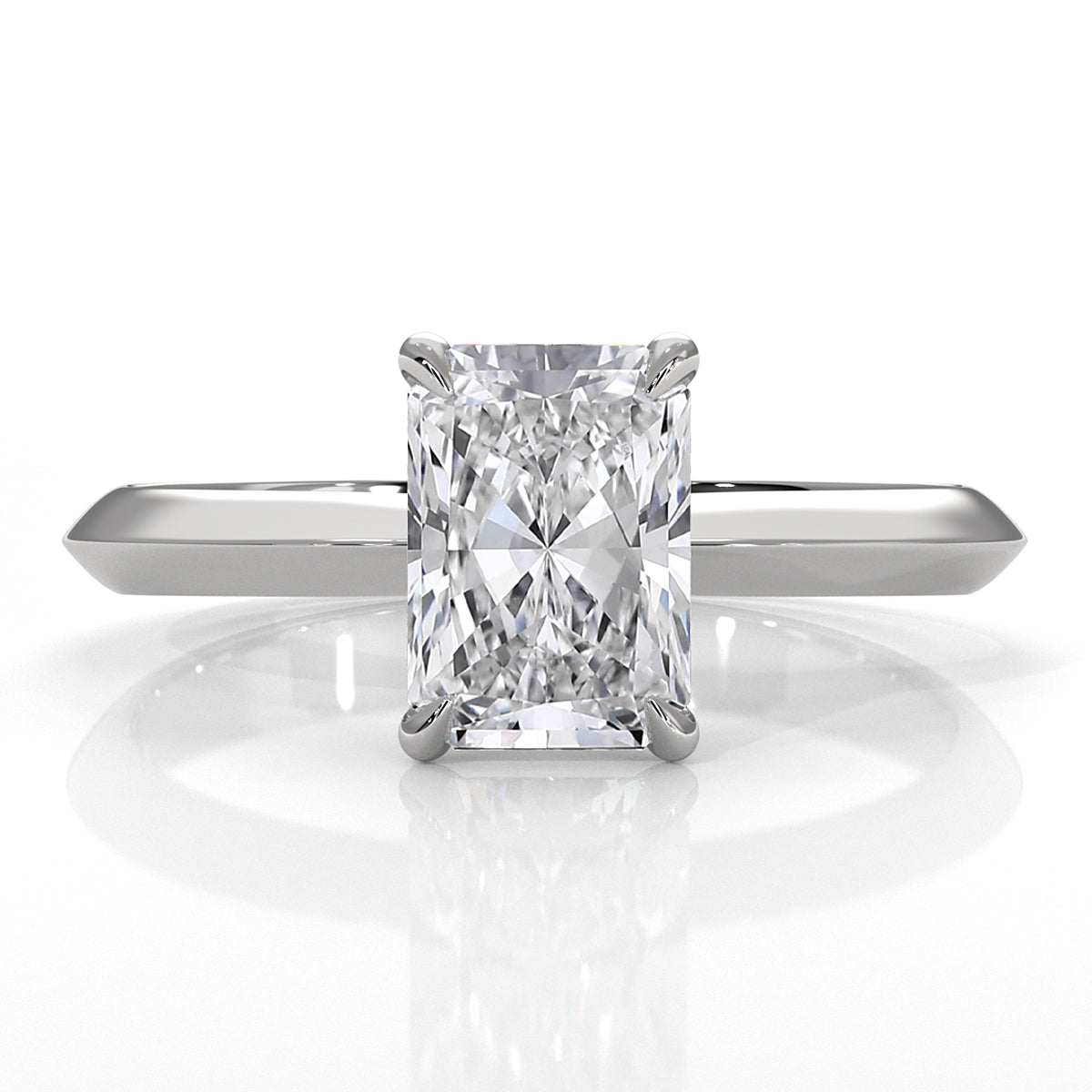 3g 2.2mm Claw Prong Solitaire Style Lab Grown Diamond Engagement Ring IGI Certified 1.00 Ctw.