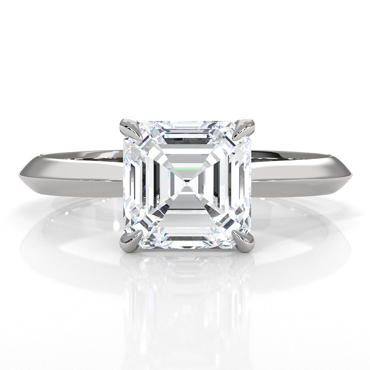 3g 2.2mm Claw Prong Solitaire Style Lab Grown Diamond Engagement Ring IGI Certified 1.00 Ctw.