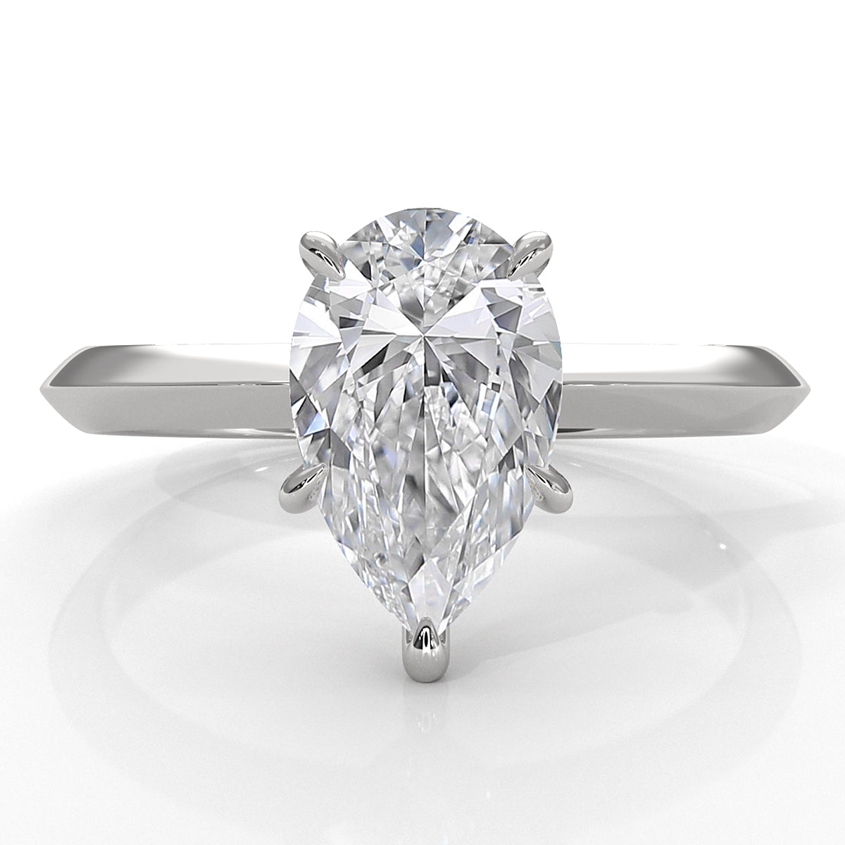 3g 2.2mm Claw Prong Solitaire Style Lab Grown Diamond Engagement Ring IGI Certified 1.00 Ctw.