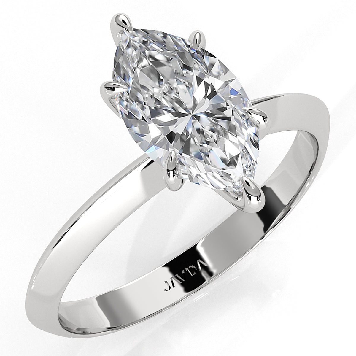 3g 2.2mm Claw Prong Solitaire Style Lab Grown Diamond Engagement Ring IGI Certified 1.00 Ctw.