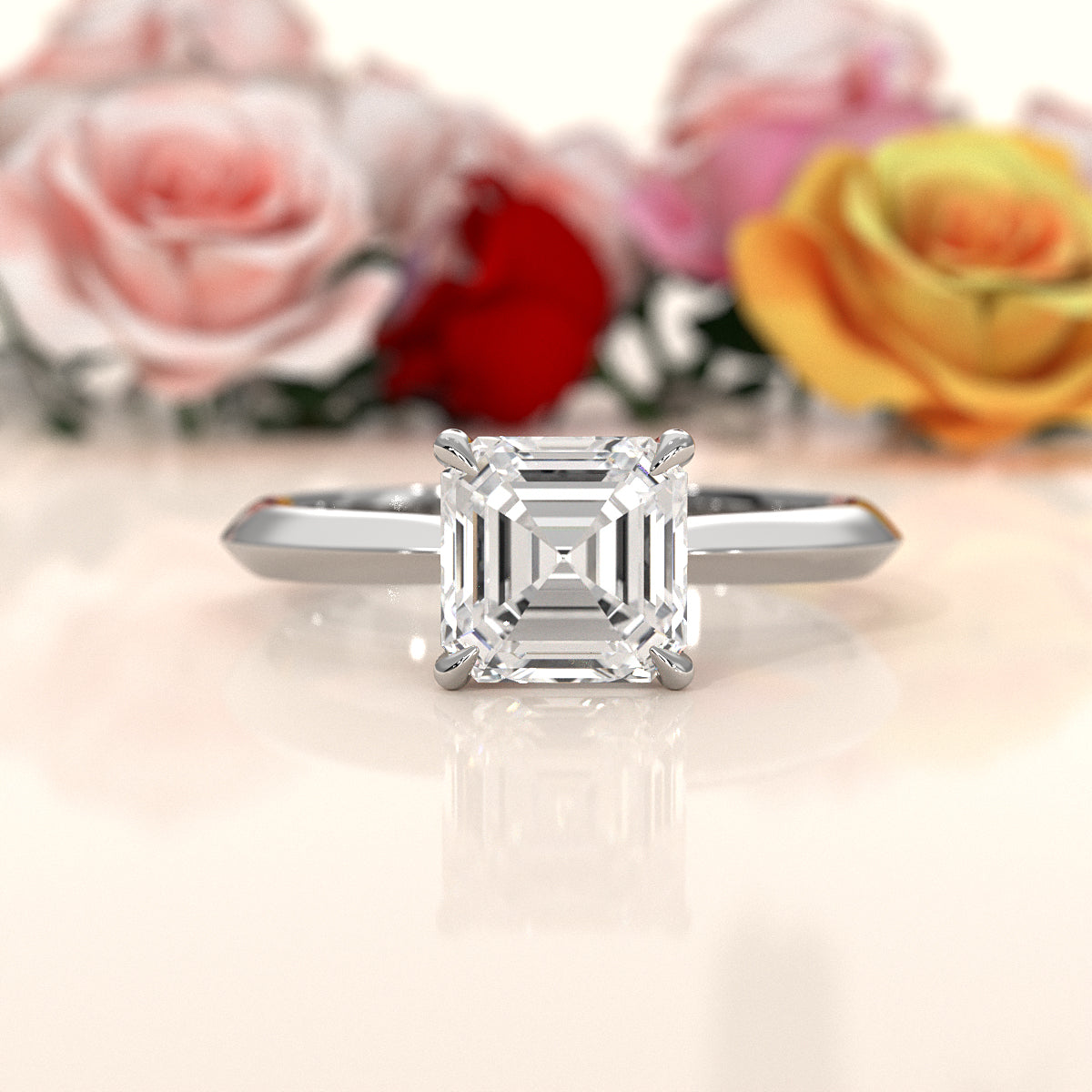 3g 2.2mm Claw Prong Solitaire Style Lab Grown Diamond Engagement Ring IGI Certified 1.00 Ctw.