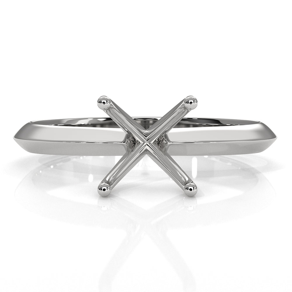 4g Knife Edge Solitaire Engagement Ring Setting Semi Mount 2.5mm