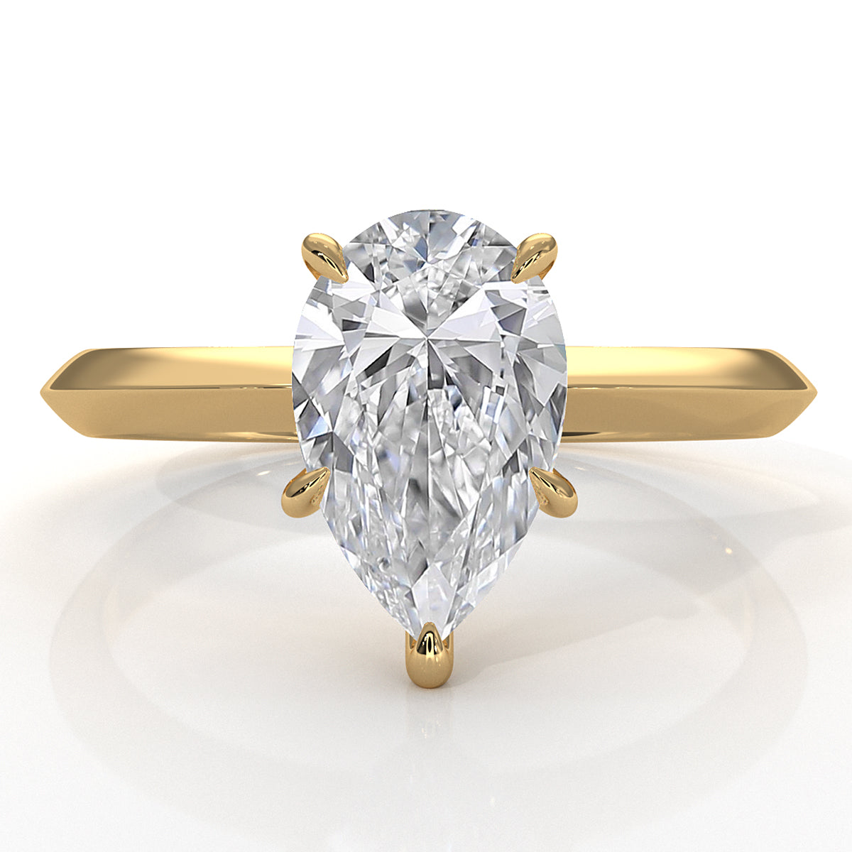 3g 2.2mm Claw Prong Solitaire Style Lab Grown Diamond Engagement Ring IGI Certified 1.00 Ctw.