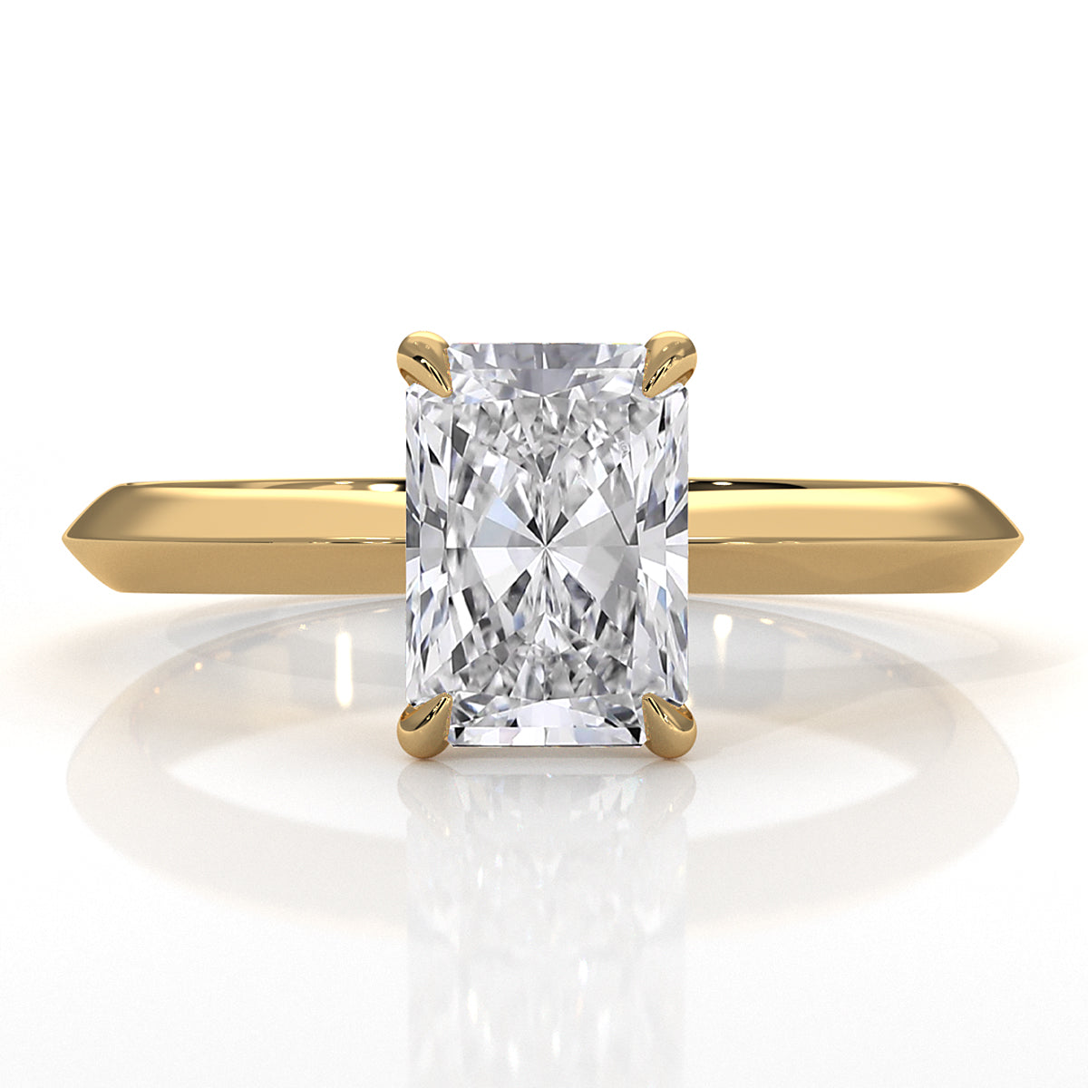 3g 2.2mm Claw Prong Solitaire Style Lab Grown Diamond Engagement Ring IGI Certified 1.00 Ctw.