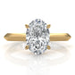 3g 2.2mm Claw Prong Solitaire Style Lab Grown Diamond Engagement Ring IGI Certified 1.00 Ctw.