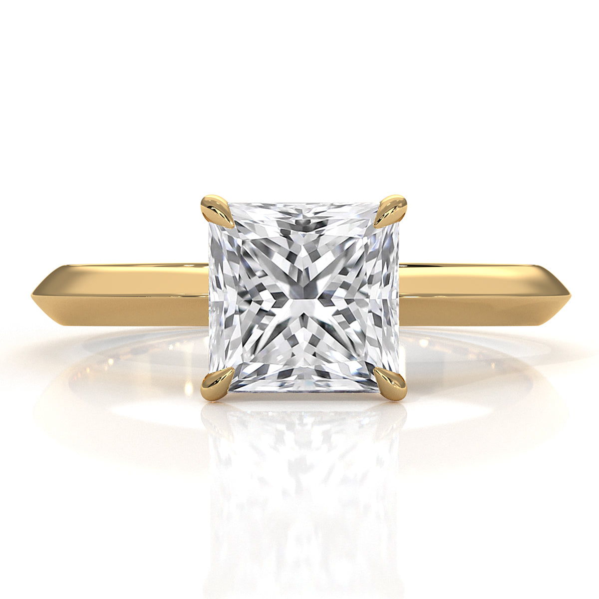 3g 2.2mm Claw Prong Solitaire Style Lab Grown Diamond Engagement Ring IGI Certified 1.00 Ctw.