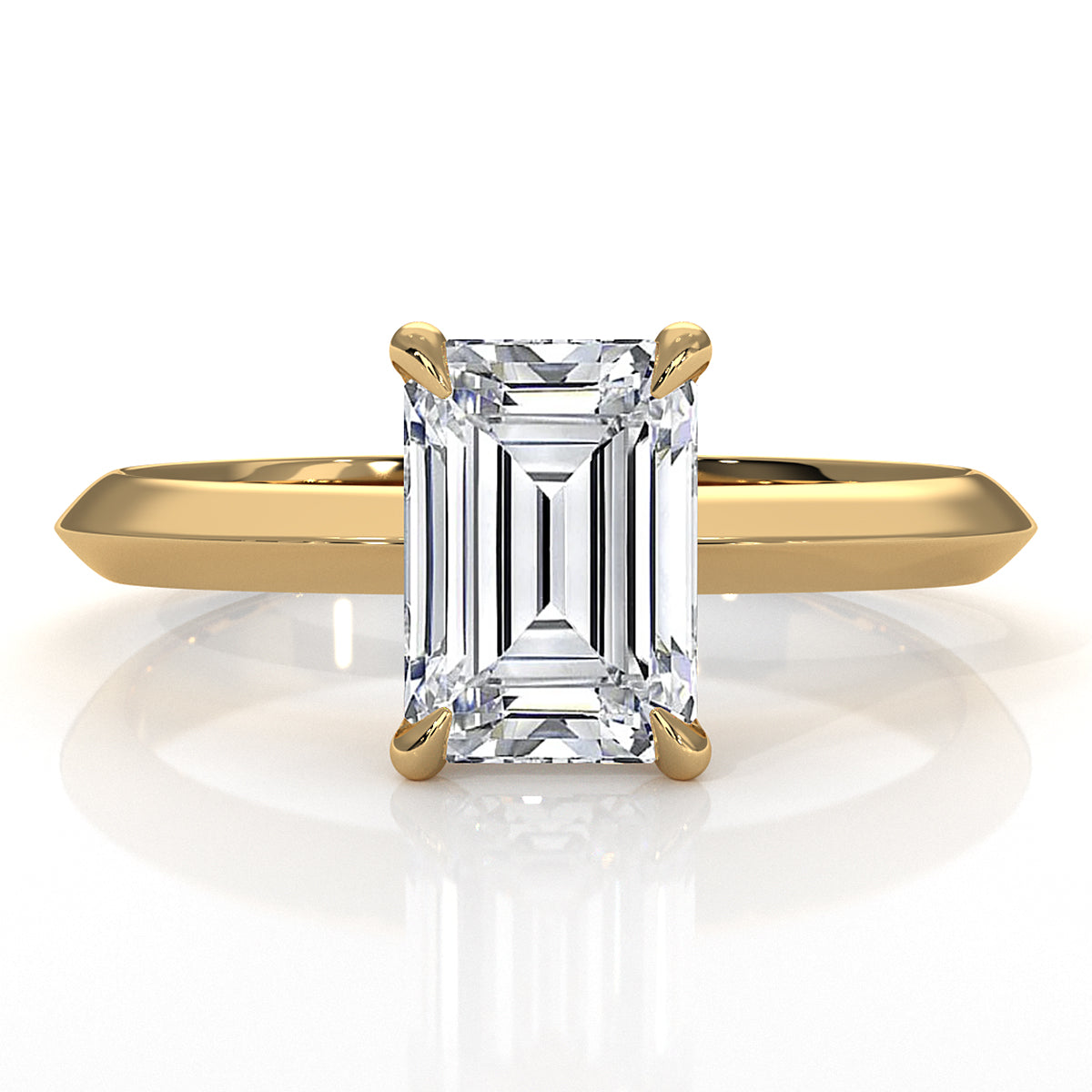 3g 2.2mm Claw Prong Solitaire Style Lab Grown Diamond Engagement Ring IGI Certified 1.00 Ctw.