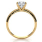 3g 2.2mm Claw Prong Solitaire Style Lab Grown Diamond Engagement Ring IGI Certified 1.00 Ctw.