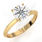 3g 2.2mm Claw Prong Solitaire Style Lab Grown Diamond Engagement Ring IGI Certified 1.00 Ctw.