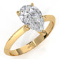3g 2.2mm Claw Prong Solitaire Style Lab Grown Diamond Engagement Ring IGI Certified 1.00 Ctw.