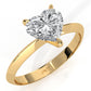 3g 2.2mm Claw Prong Solitaire Style Lab Grown Diamond Engagement Ring IGI Certified 1.00 Ctw.