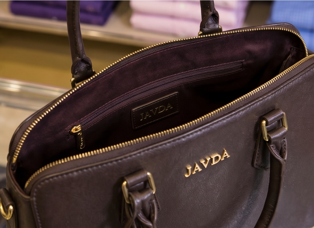 JAVDA Executive Leather Satchel – Premium Structured Handbag in Deep Espresso