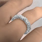 Heart Lab Diamond Eternity Shared Prong Women's Wedding Band 3.5 mm 3.8ctw.
