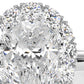Pear Diamond Engagement U Cut Prong Setting Ring 0.50 Ctw.