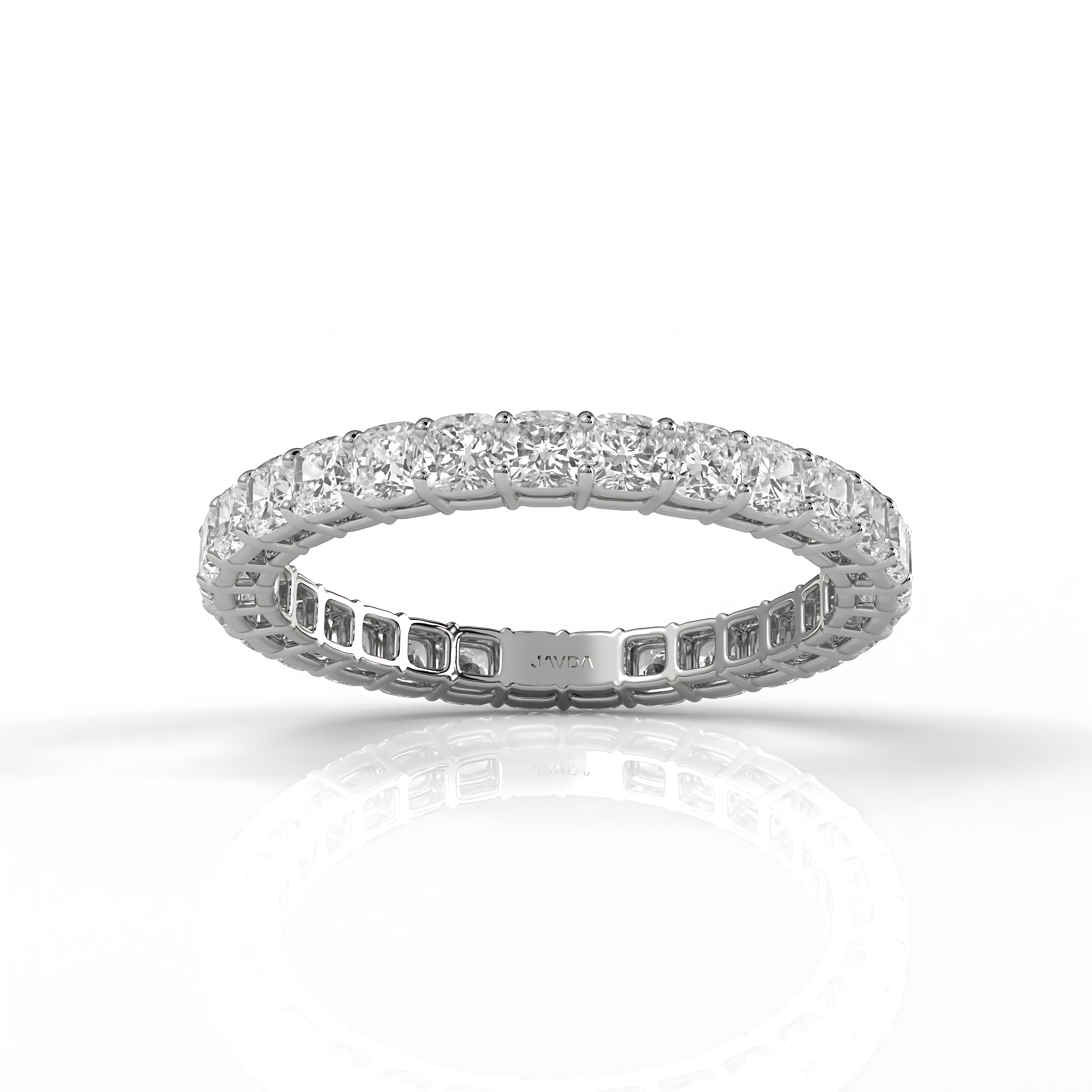 Cushion Lab Diamond Shared Prong Women's Eternity Wedding Band 2.25 mm 1.90ctw.