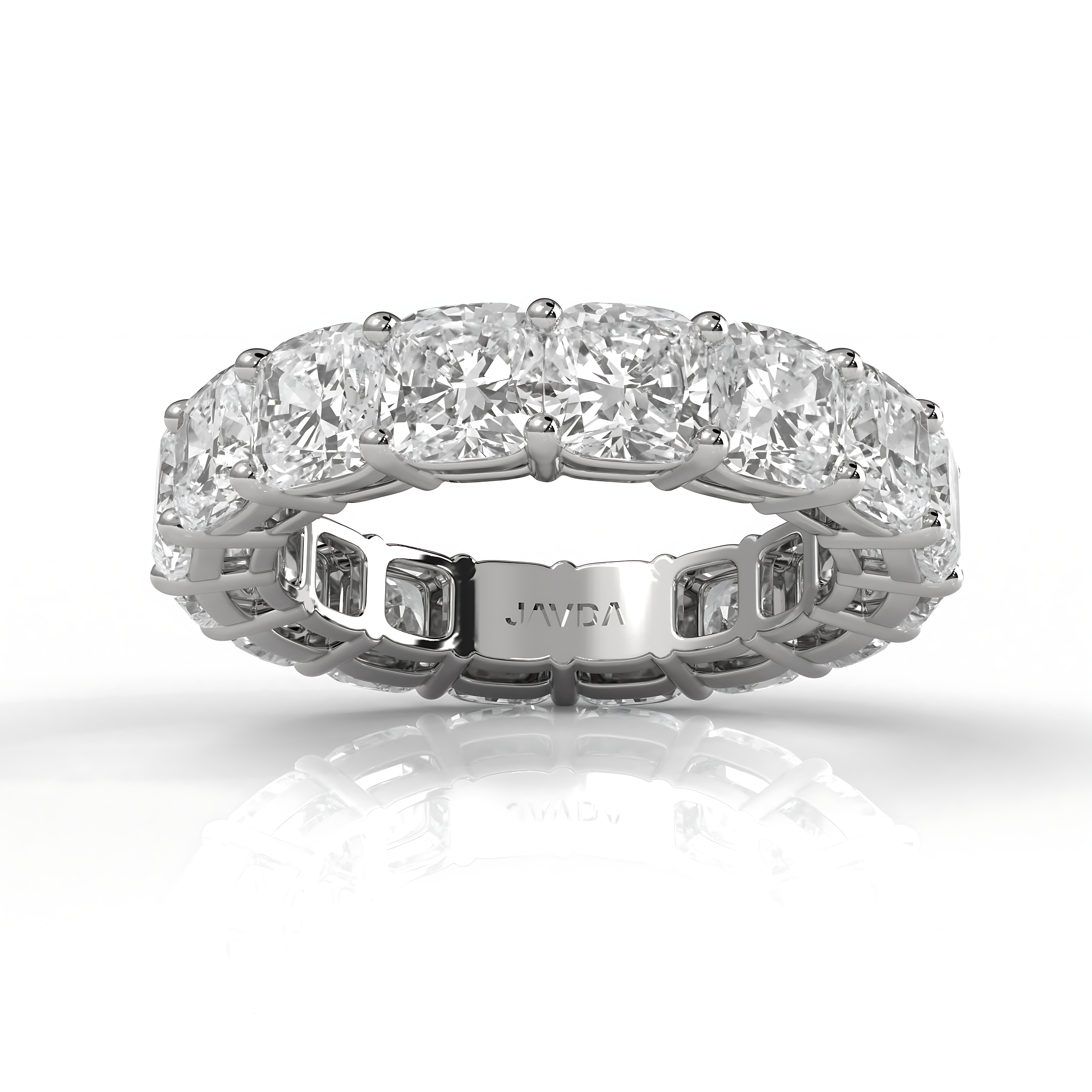 Cushion Lab Diamond Prong Set Women's Eternity Wedding Band 4.5 mm 8.25ctw.