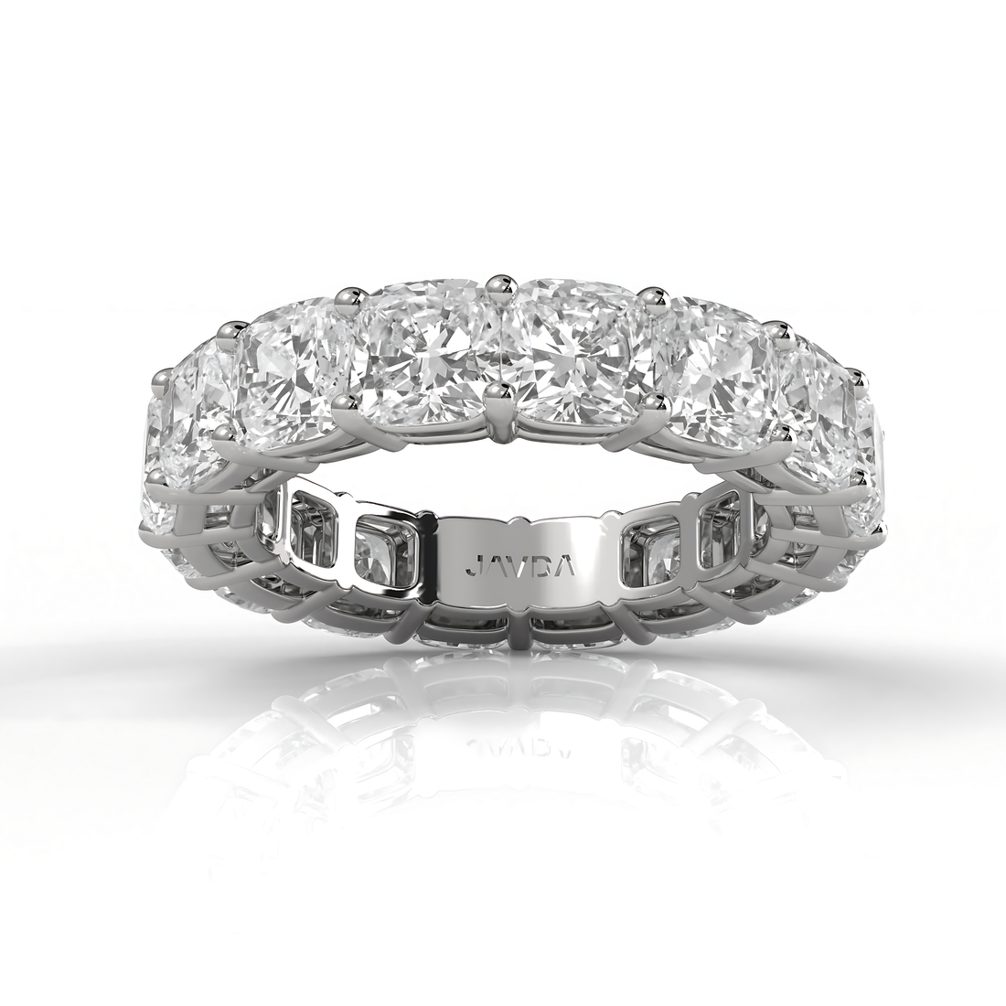 Cushion Lab Diamond Prong Set Women's Eternity Wedding Band 4.5 mm 8.25ctw.