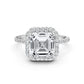 Double Halo Lab Grown Diamond Engagement Ring IGI Certified 2.53 Ctw.