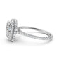 Double Halo Lab Grown Diamond Engagement Ring IGI Certified 2.53 Ctw.