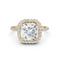 Double Halo Lab Grown Diamond Engagement Ring IGI Certified 2.53 Ctw.