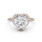 Double Halo Lab Grown Diamond Engagement Ring IGI Certified 2.53 Ctw.