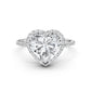 Double Halo Lab Grown Diamond Engagement Ring IGI Certified 2.53 Ctw.