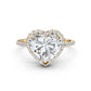 Double Halo Lab Grown Diamond Engagement Ring IGI Certified 2.53 Ctw.
