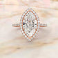 Double Halo Lab Grown Diamond Engagement Ring IGI Certified 2.53 Ctw.